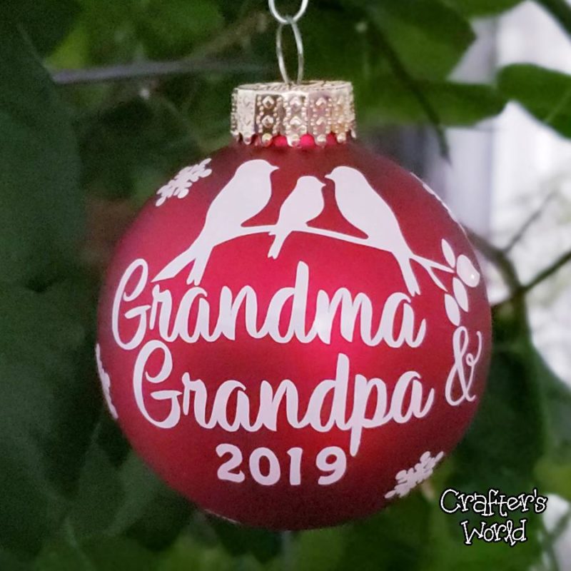 Crafter's World Custom Christmas Ornament Grandma & Grandpa