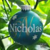 Crafter's World Custom Christmas Ornament Name and Initial