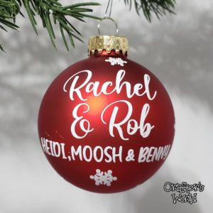 Crafter's World Custom Christmas Ornament Our First Christmas In Our New Home Names