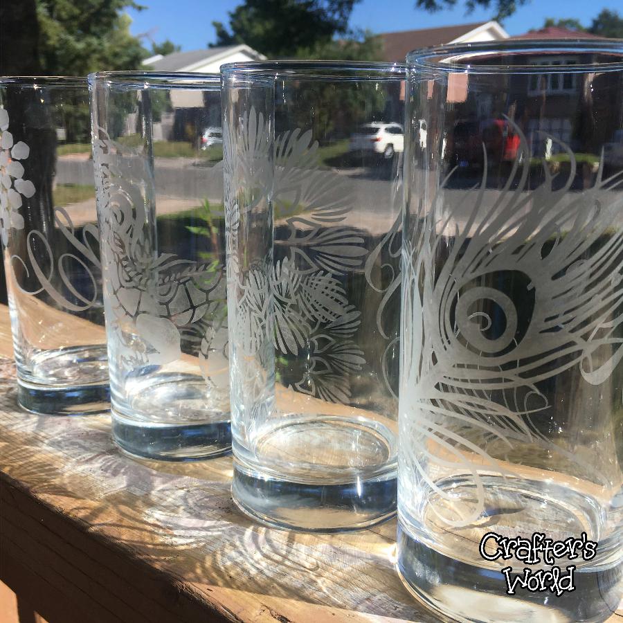 Crafter's World Custom Etched Glasses
