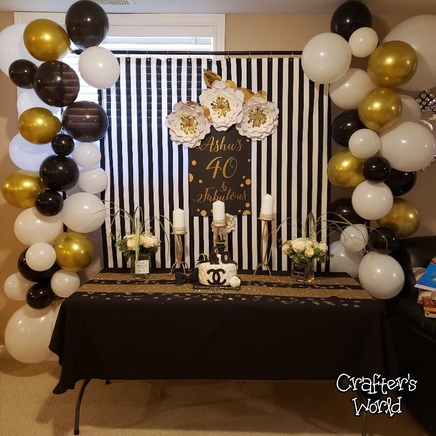 Crafter's World Event Setup Chanel Theme Backdrop