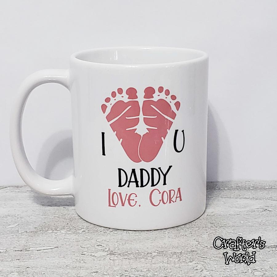 Crafter's World Custom Mug Baby Footprints Cora
