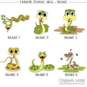 Crafter's World Chinese Zodiac Mug Snake Options
