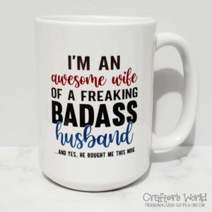 Crafter's World Custom Mug I'm An Awesome Wife Front