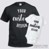 Crafter's World Custom Matching TShirt and Onesie Set