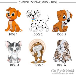 Crafter's World Chinese Zodiac Mug Dog Options