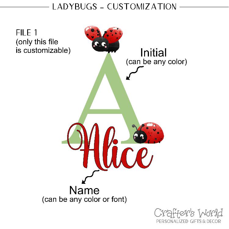 Crafter's World Ladybugs Digital Prints Customization