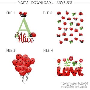Crafter's World Ladybugs Digital Prints Layout