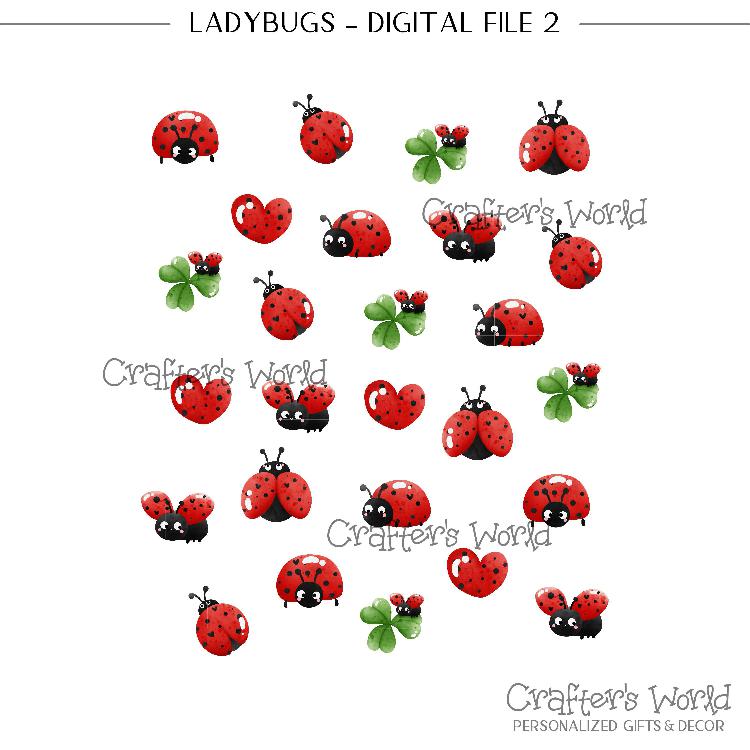 Crafter's World Ladybugs Digital Prints File2