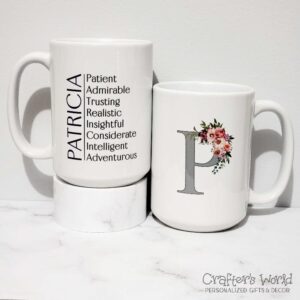 Crafter's World Custom Mug Name Adjectives Patricia