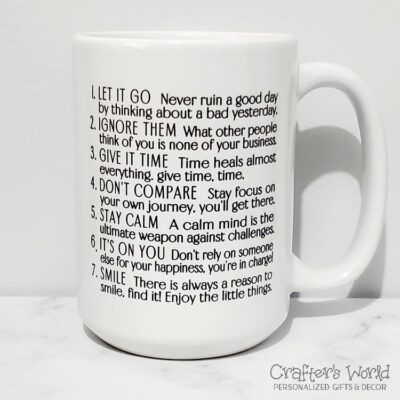 Crafter's World 7 Rules of Life Mug