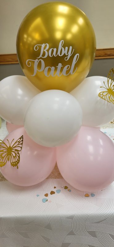 Crafter's World Baby Shower Decor Custom Balloon Centerpiece